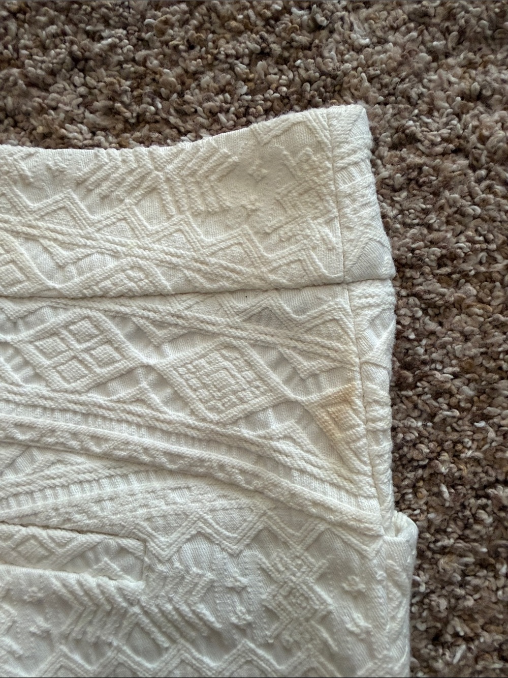 Anthropologie Cream Embroidered High-Waist Shorts - Picture 6 of 11